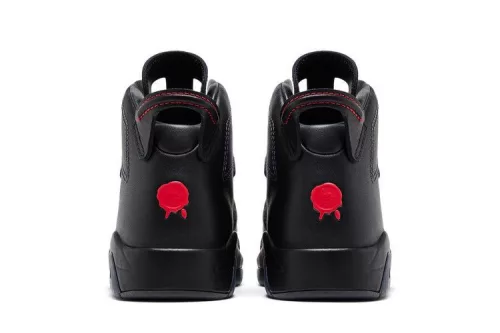 Jordan 6 Retro Bin23 férfi magas szárú kosárlabdacipő fekete