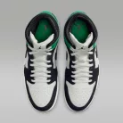 Air Jordan 1 Mid SE Lucky Green férfi közepes szárú utcai sneaker fehér zöld sárga fekete