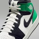 Air Jordan 1 Mid SE Lucky Green férfi közepes szárú utcai sneaker fehér zöld sárga fekete