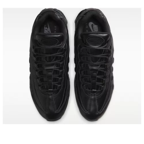 Nike Air Max 95 QS Big Bubble Black Leather alacsony szárú sneaker – termékfotó, oldalnézet