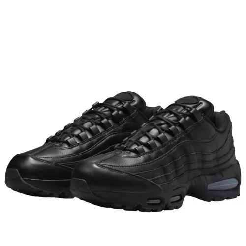Nike Air Max 95 QS Big Bubble Black Leather alacsony szárú sneaker – termékfotó, oldalnézet