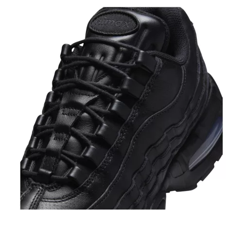 Nike Air Max 95 QS Big Bubble Black Leather alacsony szárú sneaker – termékfotó, oldalnézet