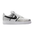 Nike Air Force 1 Low '07 LV8 Metallic Silver White Black alacsony szárú sneaker – termékfotó, oldalnézet
