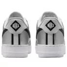 Nike Air Force 1 Low '07 LV8 Metallic Silver White Black alacsony szárú sneaker – termékfotó, oldalnézet