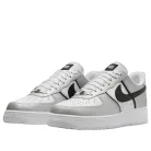 Nike Air Force 1 Low '07 LV8 Metallic Silver White Black alacsony szárú sneaker – termékfotó, oldalnézet