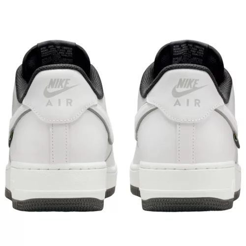 Nike Air Force 1 Low '07 LV8 Summit White Dark Smoke Grey Cordura alacsony szárú sneaker – termékfotó, oldalnézet