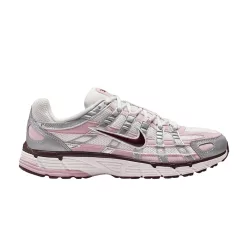 Nike P-6000 Silver Burgundy Plum Chalk (Women's) alacsony szárú sneaker – termékfotó, oldalnézet