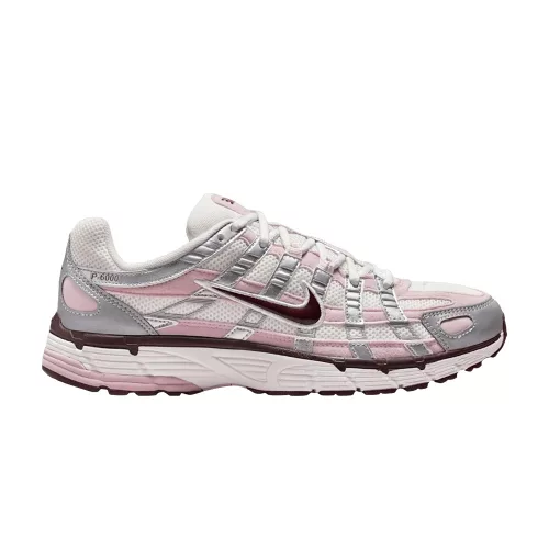 Nike P-6000 Silver Burgundy Plum Chalk (Women's) alacsony szárú sneaker – termékfotó, oldalnézet