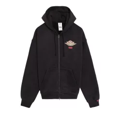   Nike Jordan x Levi's Full Zip Hoodie Black uniszex pulóver fekete