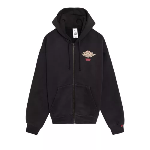 Nike Jordan x Levi's Full Zip Hoodie Black uniszex pulóver fekete