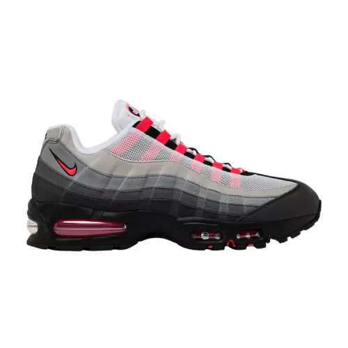 Nike Air Max 95 OG Big Bubble Solar Red 2.0 férfi alacsony szárú utcai sneaker fekete