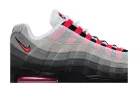 Nike Air Max 95 OG Big Bubble Solar Red 2.0 férfi alacsony szárú utcai sneaker fekete