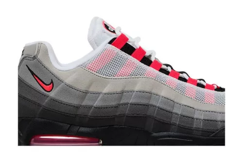 Nike Air Max 95 OG Big Bubble Solar Red 2.0 férfi alacsony szárú utcai sneaker fekete