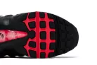 Nike Air Max 95 OG Big Bubble Solar Red 2.0 férfi alacsony szárú utcai sneaker fekete