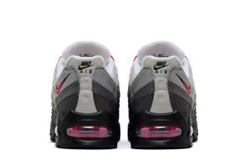 Nike Air Max 95 OG Big Bubble Solar Red 2.0 férfi alacsony szárú utcai sneaker fekete