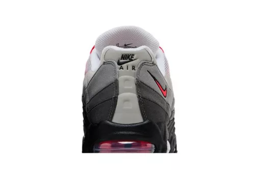 Nike Air Max 95 OG Big Bubble Solar Red 2.0 férfi alacsony szárú utcai sneaker fekete