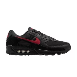   Nike Air Max 90 Black Tough Red férfi alacsony szárú utcai sneaker fekete piros