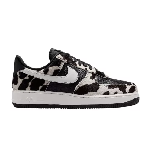 Nike Air Force 1 Low Cow Print Black (Women's) alacsony szárú sneaker – termékfotó, oldalnézet
