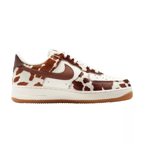 Nike Air Force 1 Low Cow Print Field Brown (Women's) alacsony szárú sneaker – termékfotó, oldalnézet