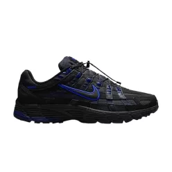 Nike P-6000 Black Anthracite Blue Void alacsony szárú sneaker – termékfotó, oldalnézet