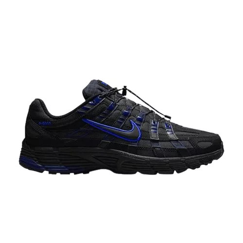 Nike P-6000 Black Anthracite Blue Void alacsony szárú sneaker – termékfotó, oldalnézet