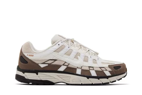Nike P-6000 Light Orewood Brown Mink Brown férfi alacsony szárú utcai sneaker barna