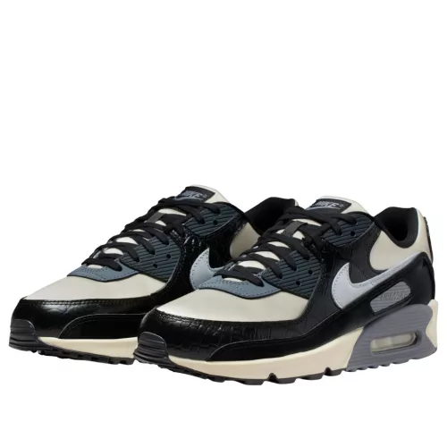 Nike Air Max 90 QS Smoke Grey Crocodile alacsony szárú sneaker – termékfotó, oldalnézet