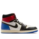 Jordan 1 Retro High OG SP Fragment x Union LA Varsity Red Sport Royal magas szárú sneaker – termékfotó, oldalnézet