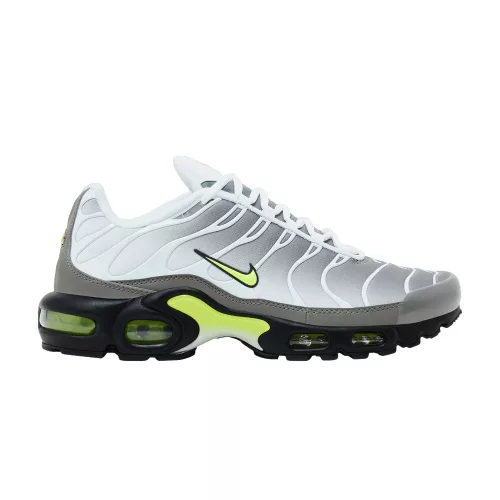 Nike Air Max Plus White Pearl Grey Neon férfi alacsony szárú utcai sneaker fehér