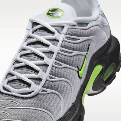 Nike Air Max Plus White Pearl Grey Neon férfi alacsony szárú utcai sneaker fehér