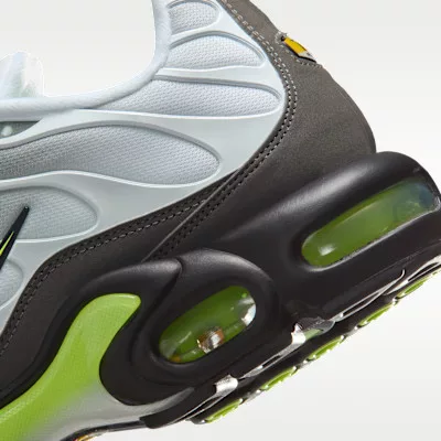Nike Air Max Plus White Pearl Grey Neon férfi alacsony szárú utcai sneaker fehér