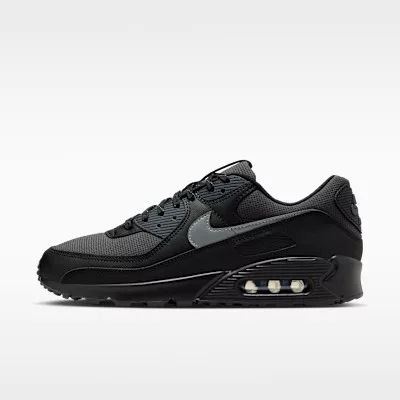 Nike Air Max 90 Anthracite Black férfi alacsony szárú utcai sneaker fekete