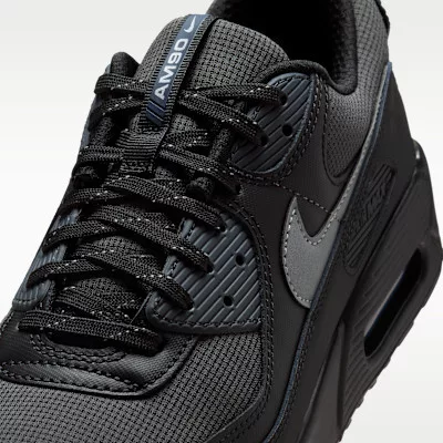 Nike Air Max 90 Anthracite Black férfi alacsony szárú utcai sneaker fekete