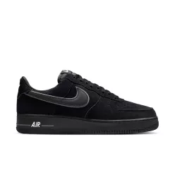Nike Air Force 1 Low '07 LV8 Black Iron Grey alacsony szárú sneaker – termékfotó, oldalnézet