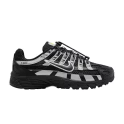 Nike P-6000 Black Metallic Silver Volt Ice (GS) alacsony szárú sneaker – termékfotó, oldalnézet