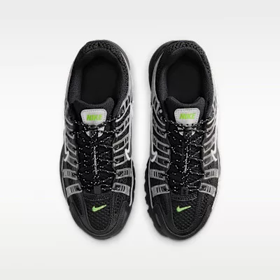 Nike P-6000 Black Metallic Silver Volt Ice (GS) alacsony szárú sneaker – termékfotó, oldalnézet
