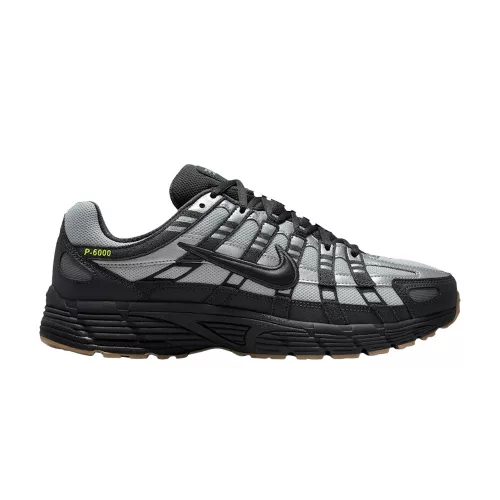 Nike P-6000 Grey Fog Volt Black alacsony szárú sneaker – termékfotó, oldalnézet