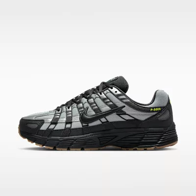 Nike P-6000 Grey Fog Volt Black alacsony szárú sneaker – termékfotó, oldalnézet