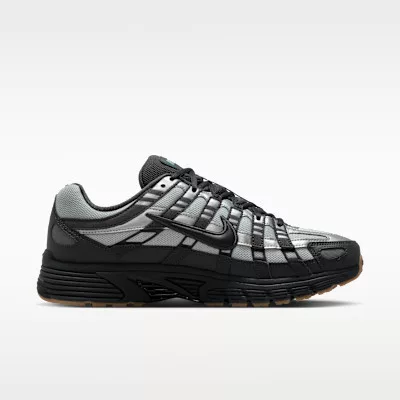 Nike P-6000 Grey Fog Volt Black alacsony szárú sneaker – termékfotó, oldalnézet