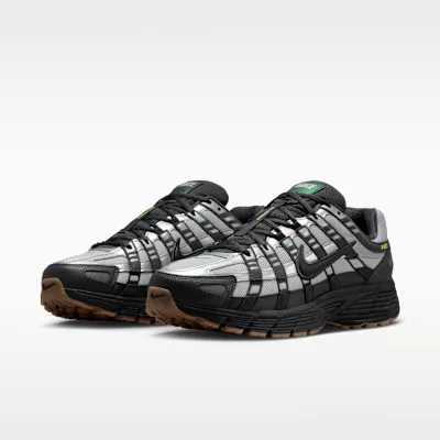 Nike P-6000 Grey Fog Volt Black alacsony szárú sneaker – termékfotó, oldalnézet