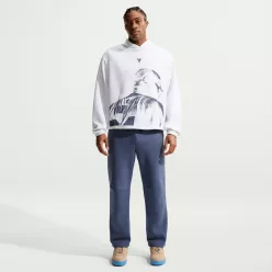 Nike Kobe Dri-FIT Fleece Pullover Basketball Hoodie White – termékfotó, oldalnézet