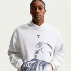 Nike Kobe Dri-FIT Fleece Pullover Basketball Hoodie White – termékfotó, oldalnézet