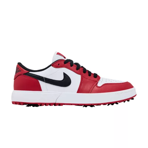 Jordan 1 Low Golf Spiked Chicago alacsony szárú sneaker – termékfotó, oldalnézet