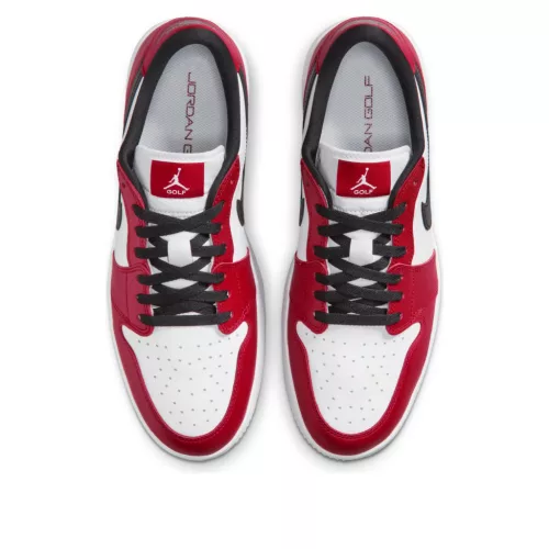 Jordan 1 Low Golf Spiked Chicago alacsony szárú sneaker – termékfotó, oldalnézet
