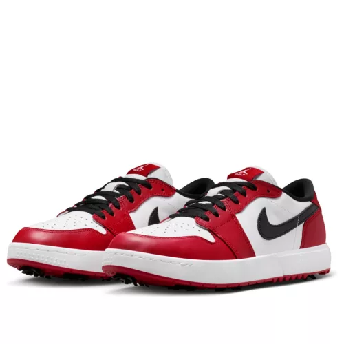 Jordan 1 Low Golf Spiked Chicago alacsony szárú sneaker – termékfotó, oldalnézet