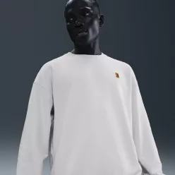 NikeCourt Men's French Terry Crewneck Top Phantom – termékfotó, oldalnézet