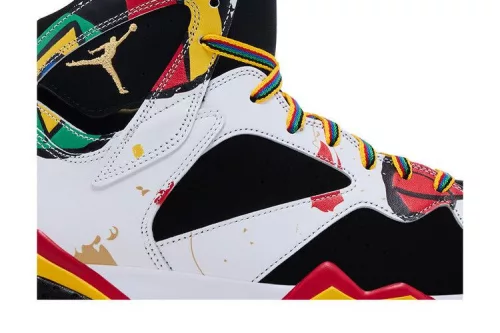 Air Jordan 7 Retro Miro férfi magas szárú kosárlabdacipő fehér