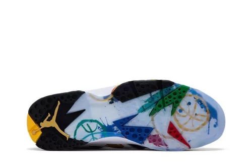 Air Jordan 7 Retro Miro férfi magas szárú kosárlabdacipő fehér