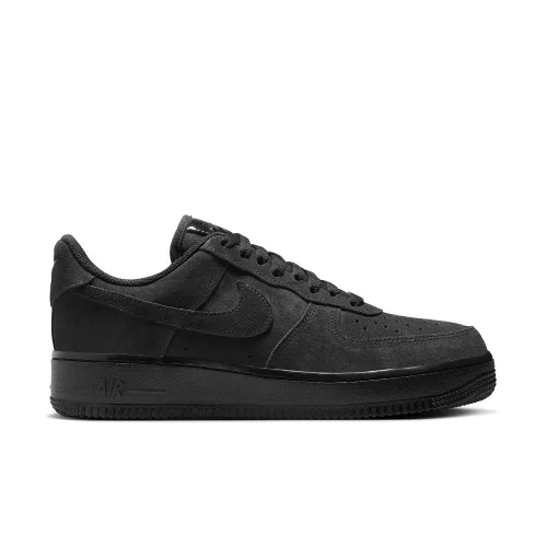 Nike Air Force 1 '07 Triple Black (W) alacsony szárú sneaker – termékfotó, oldalnézet