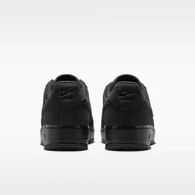Nike Air Force 1 '07 Triple Black (W) alacsony szárú sneaker – termékfotó, oldalnézet